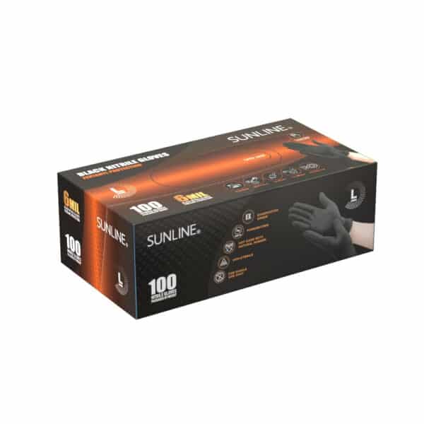 Black 6-Mil Nitrile Gloves