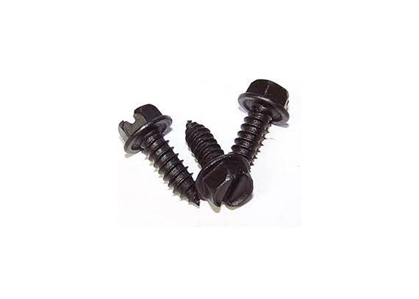 F1032CS 1/4 3/4" Black Slotted Hex Washer Head Screw