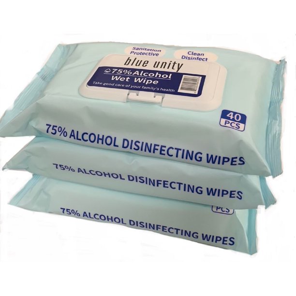 Blue Unity Alcohol Wet Wipes