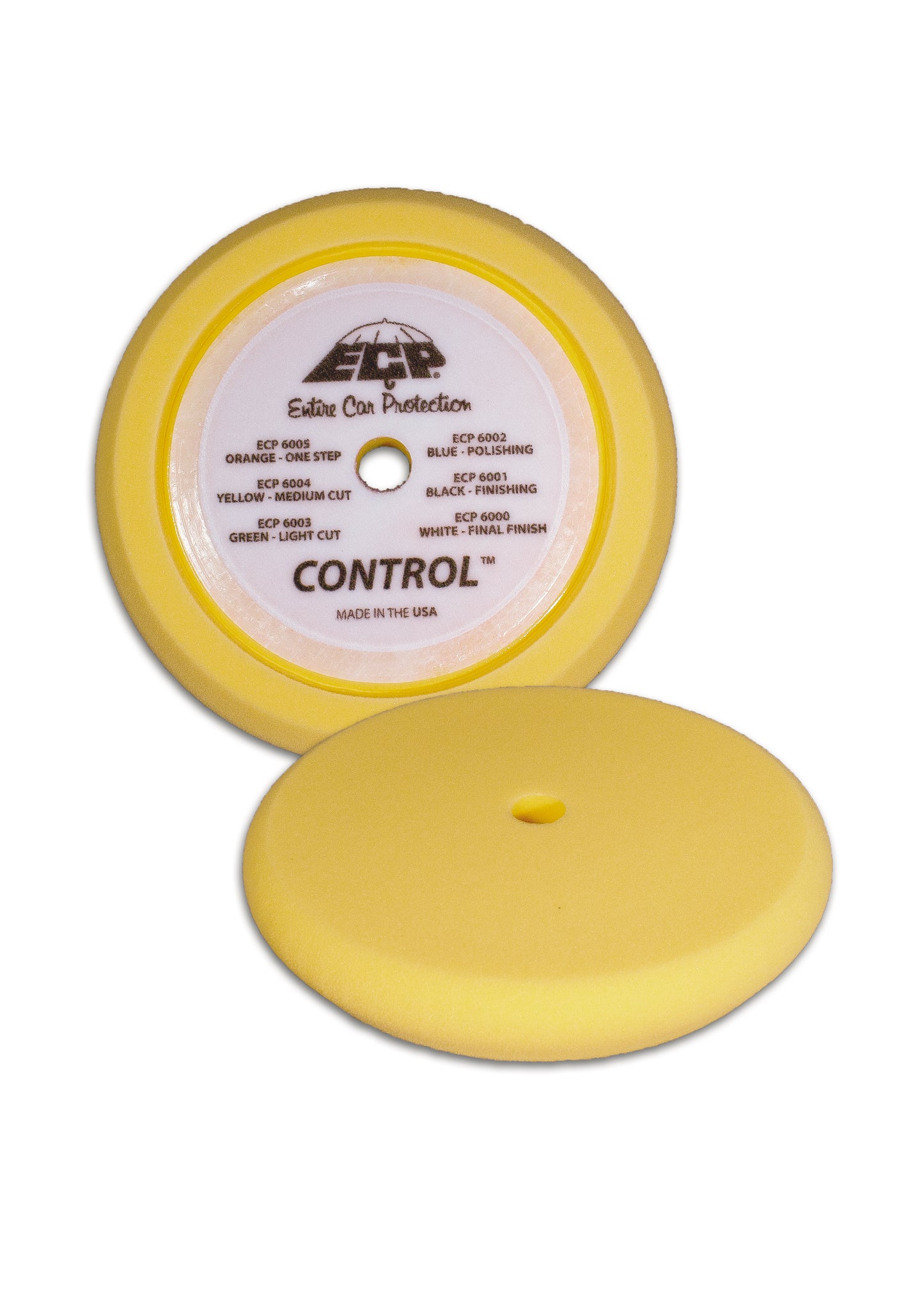 ECP Yellow Foam Control Pad - Medium Cut