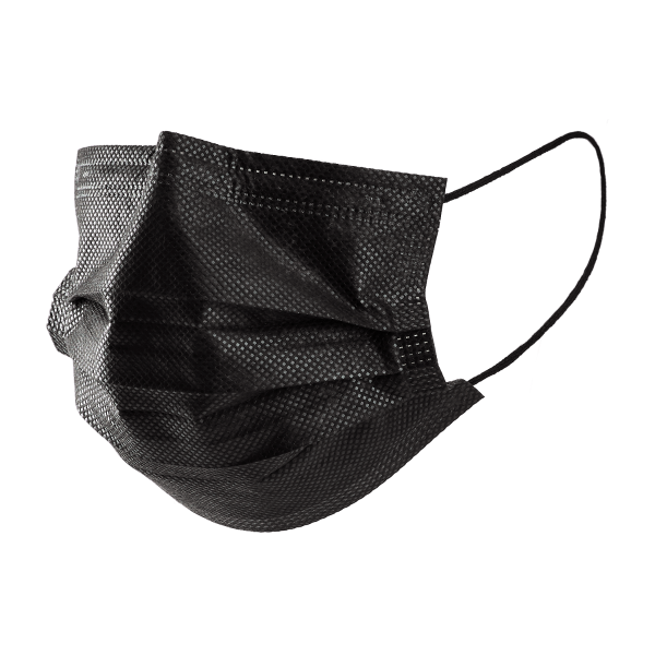 Black 3-Ply Face Mask
