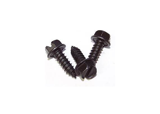 F1032CS 1/4 3/4" Black Slotted Hex Washer Head Screw