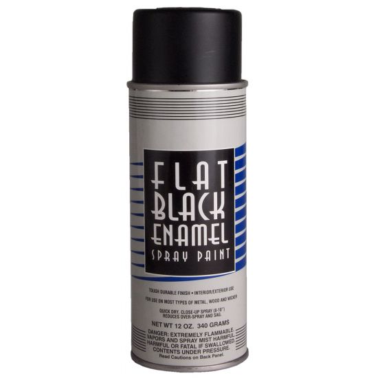 Flat Black Enamel Spray Paint