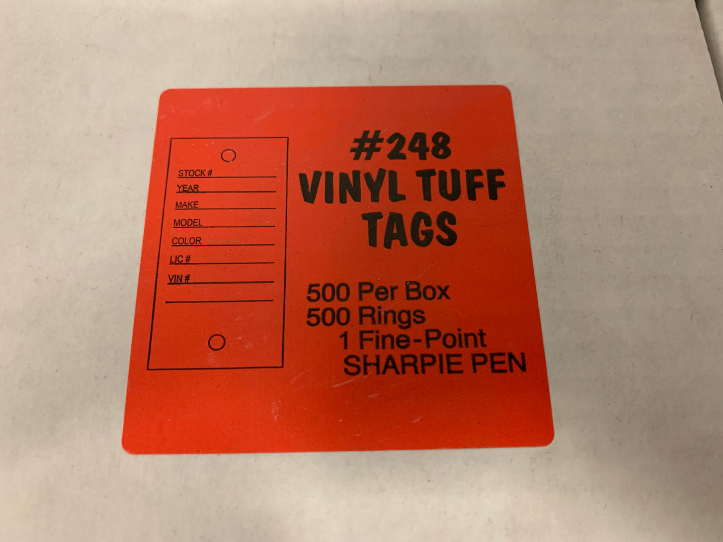 Vinyl Tuff Tags