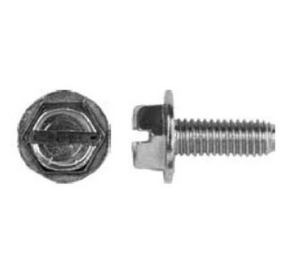 F1016CS M6 (1.00) x 16 Slotted Hex Washer Head Screw