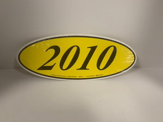 Year Oval Stickers