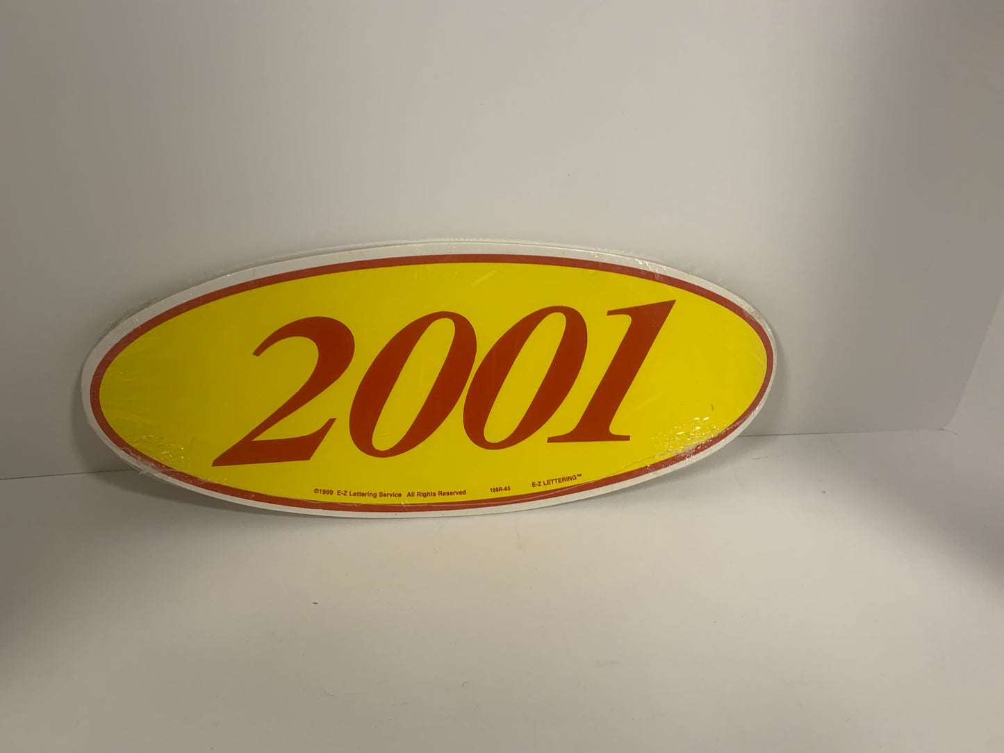 Year Oval Stickers